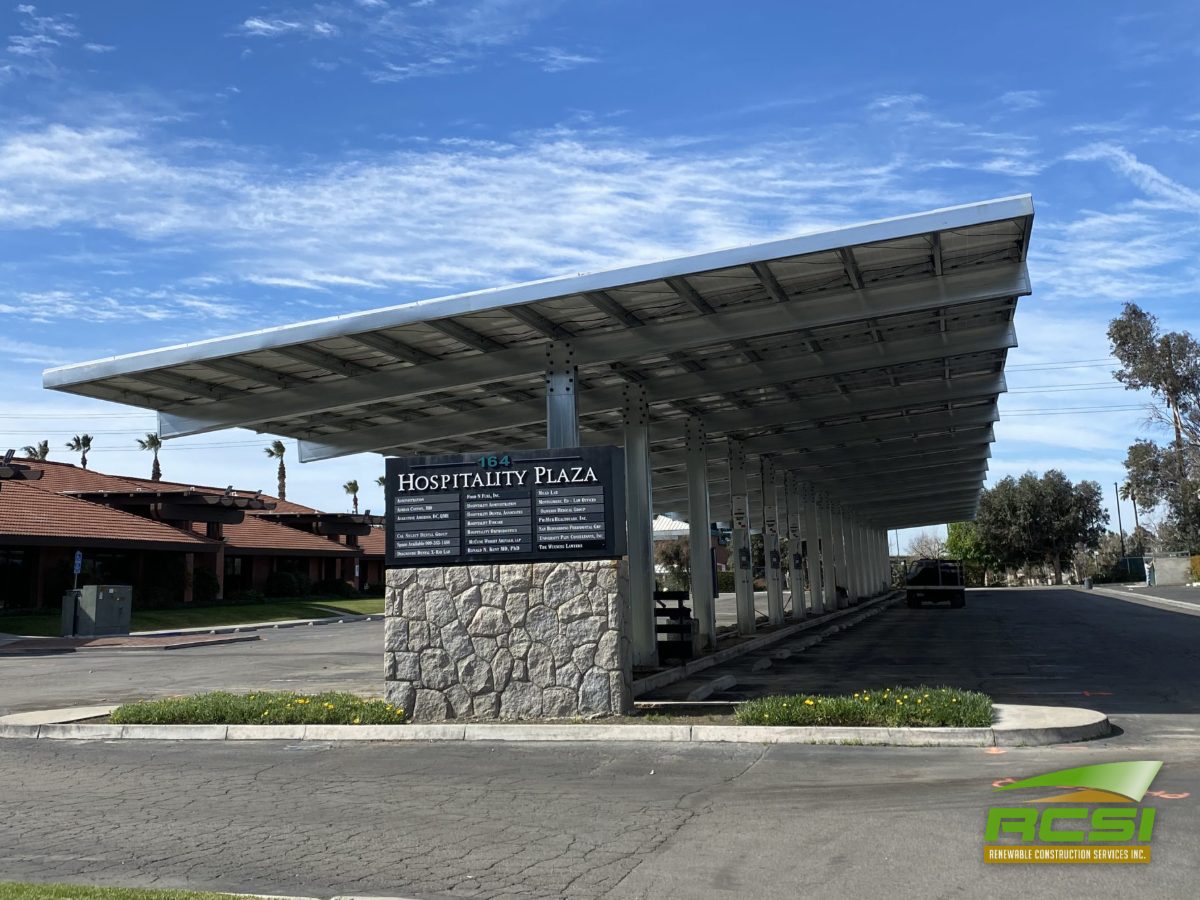 Hospitality Plaza solar carport